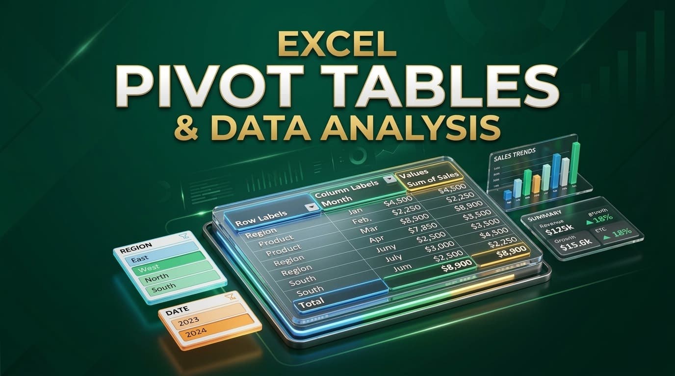 Excel Pivot Tables & Data Analysis