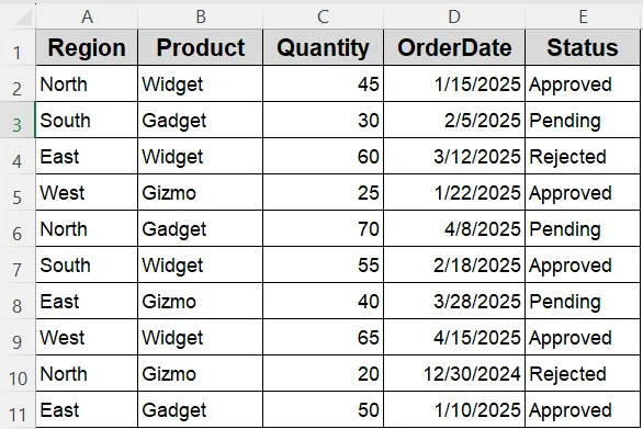 Use AutoFilter with Multiple Criteria in One Column