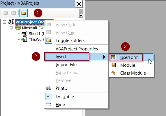 Create a Simple UserForm for a Single Input