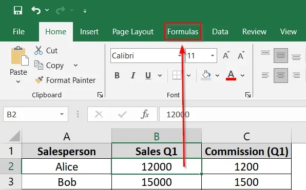 Applying Excel's "Trace Dependents" Feature to Trace Dependents in Excel