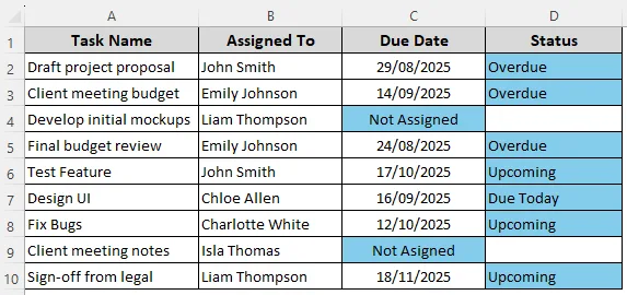 Format Cells Containing Any Text