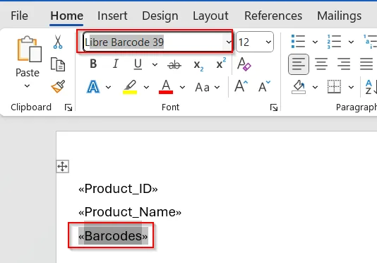 Using Word Mail Merge with Excel Data