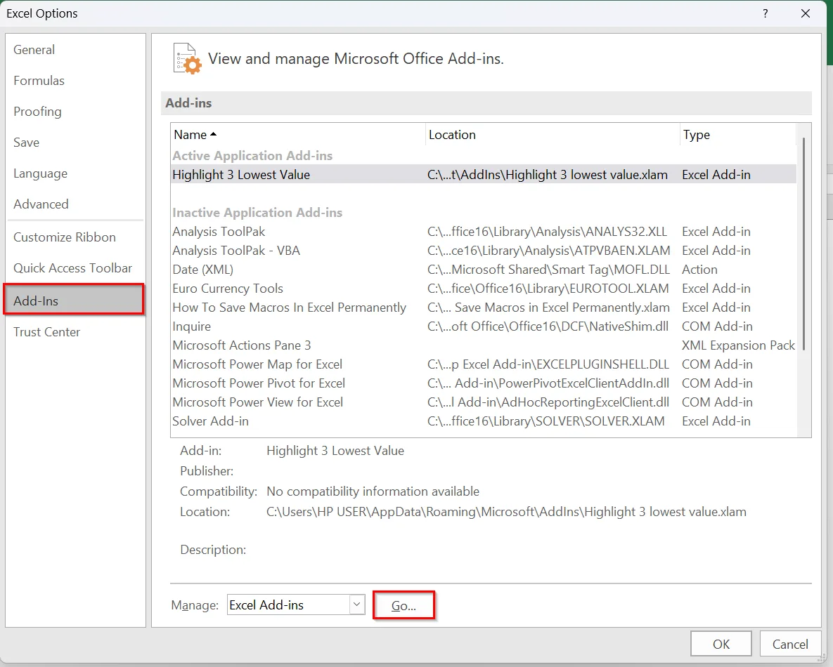 Disable Conflicting Add-ins or Personal Macro Workbook