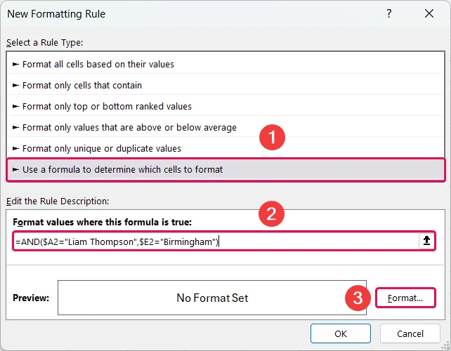 New Formatting Rule