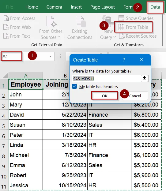 Make Use of Power Query to Extract Month