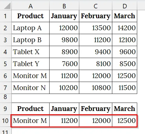 Applying the VLOOKUP with a Dynamic Column Reference