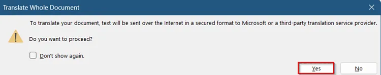 Convert Large Tables via Microsoft Word’s Translator (Offline Option)