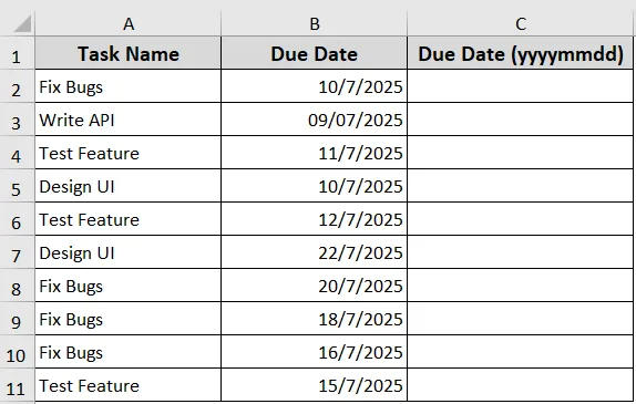 Format Date YYYYMMDD Using VBA Format Function