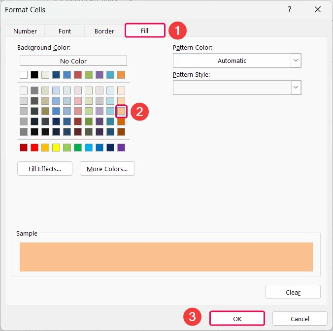 Format Cells Conditional Formatting