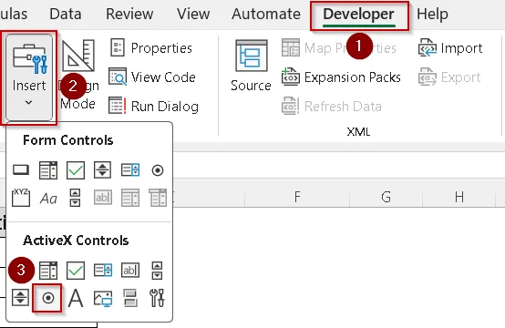 Combining Radio Button with ActiveX Controls