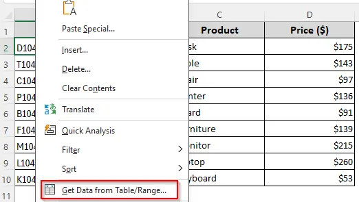 Transform Excel Data to Table Using Power Query