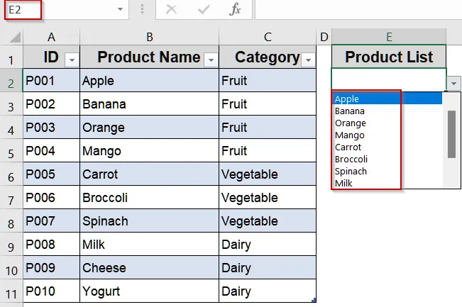 Apply the INDIRECT Function for Flexible Table References