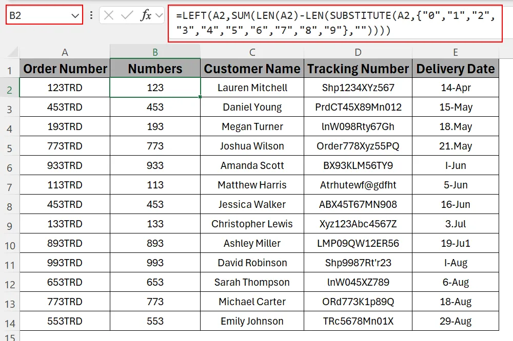 Combining Functions to Extract Numbers from the Beginning