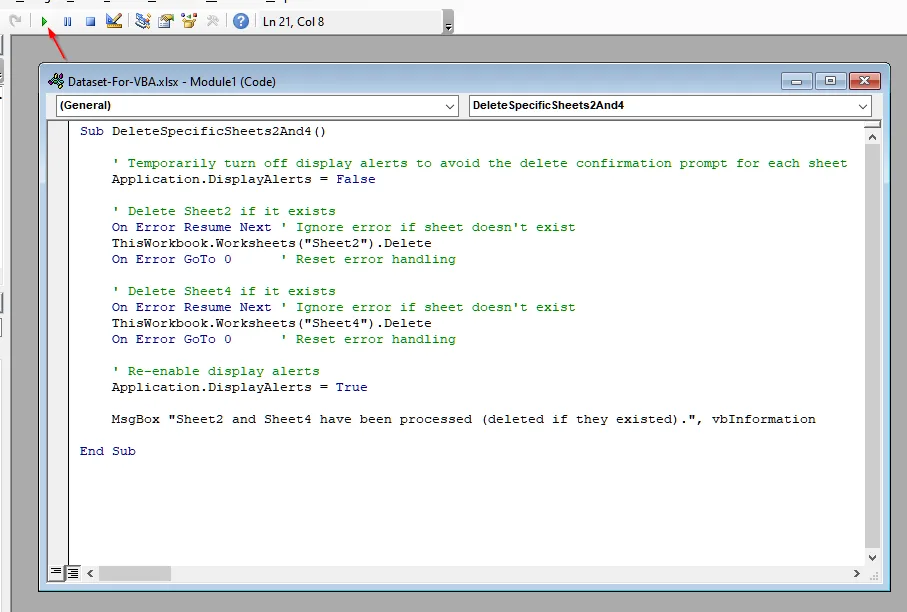 Remove Extra Pages in Excel With VBA