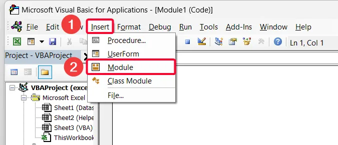 Use VBA Code