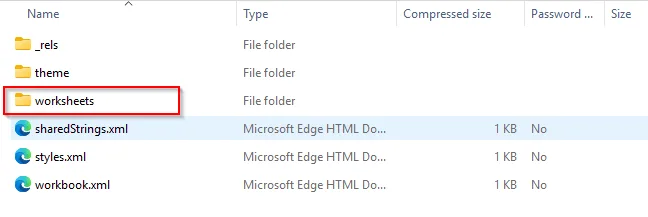 Removing Worksheet Protection by Editing the Excel XML File