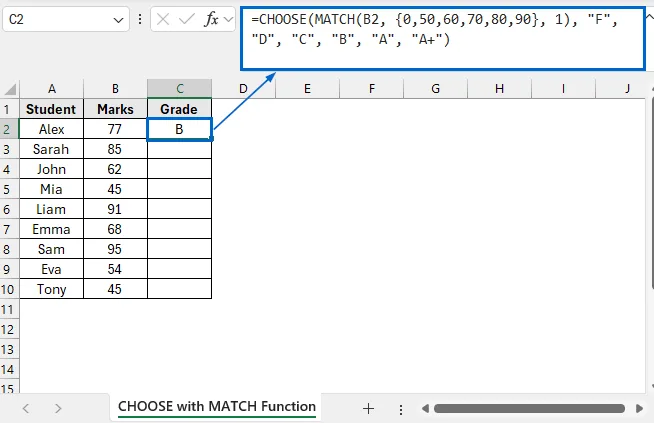 Alternatives to the VLOOKUP Function for Finding Value That Falls Between a Range