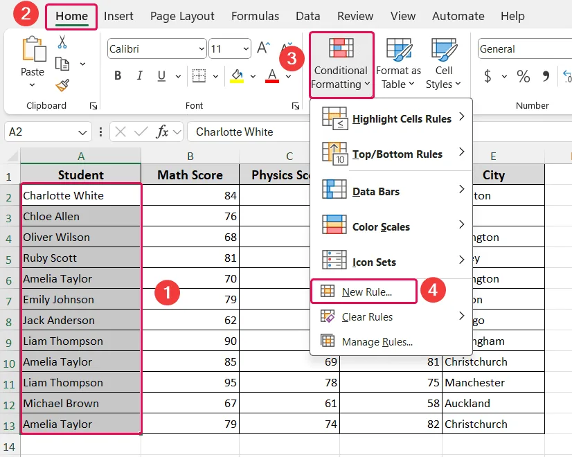 Apply Conditional Formatting To Find Out Duplicates