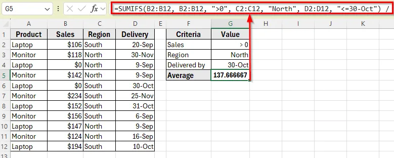 Alternatives to the AVERAGEIF(S) to Get Average with Criteria