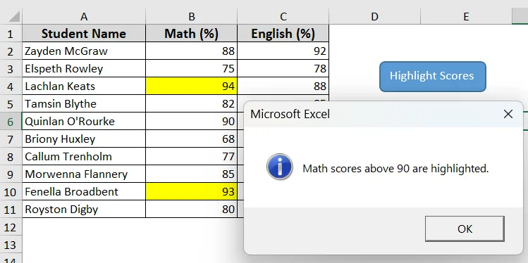 Using Excel Shapes to Create a Macro Button