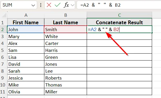 CONCATENATE Function Doesn’t Accept a Range