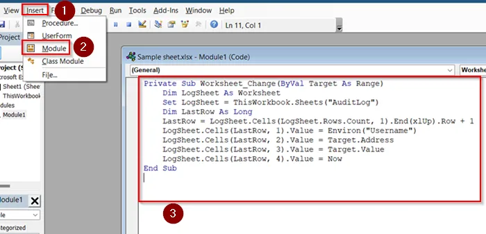 Use VBA for Custom Change Tracking