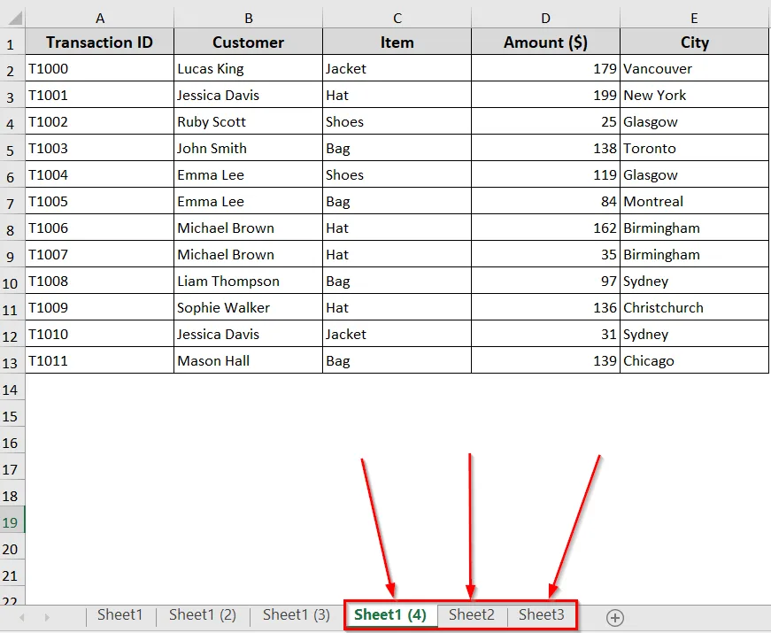 Copy Multiple Worksheets to Another Workbook