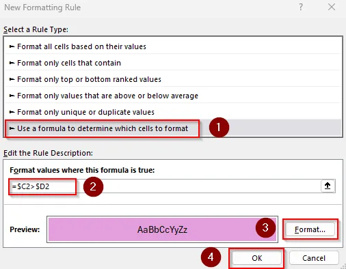 Compare Dates in Different Columns