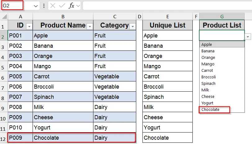 Auto-Update List Using the Spill Range in Modern Excel
