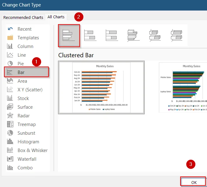 Use a Different Chart Type (e.g., XY Scatter or Bar Chart)