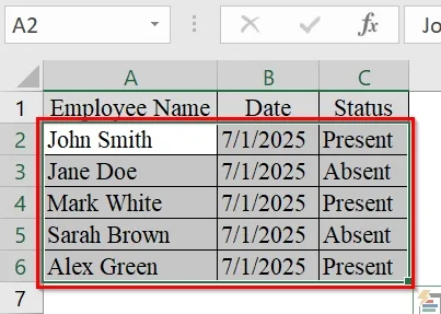 Use Logical Functions (AND/OR) to Highlight Entire Row in Excel with Conditional Formatting