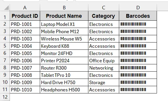 Designing and Printing Labels Directly in Excel (Alternative Method)