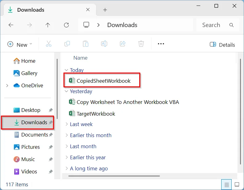 Copy and Save as a New Workbook