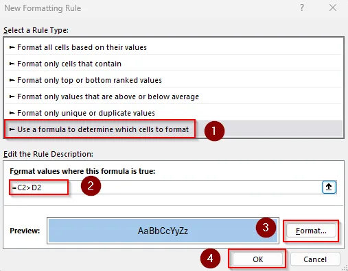 Compare Dates in Different Columns