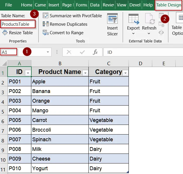 Use Named Ranges to Create a Drop-Down List Using Formulas tab