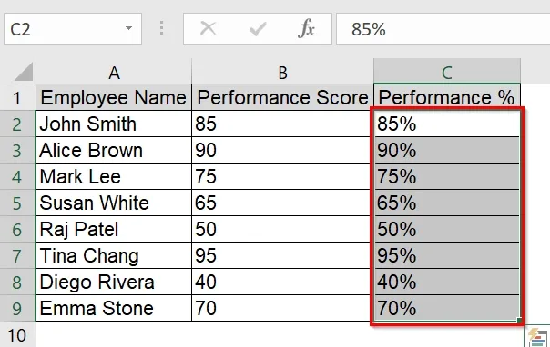 Use Conditional Formatting with Data Bars to Show Data Bars with Percentage