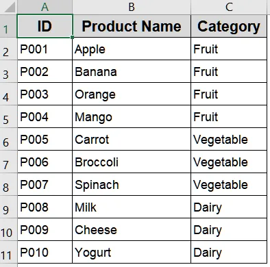Create a Dynamic Drop-Down Using a Table Range