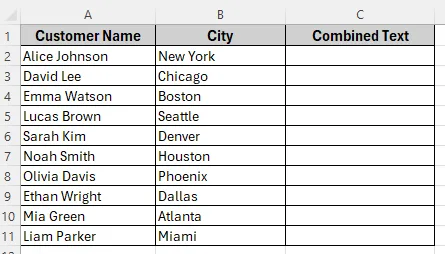 Using Ampersand and CHAR Function to Concatenate with a Line Break in Excel