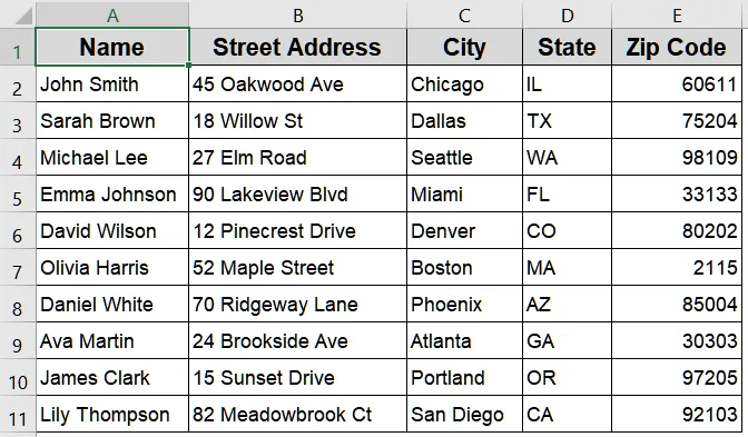 Using Mail Merge to Print Avery Labels in Word from Excel