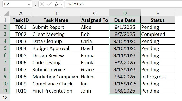 Using the Conditional TODAY Function to Format Dates Older Than Today