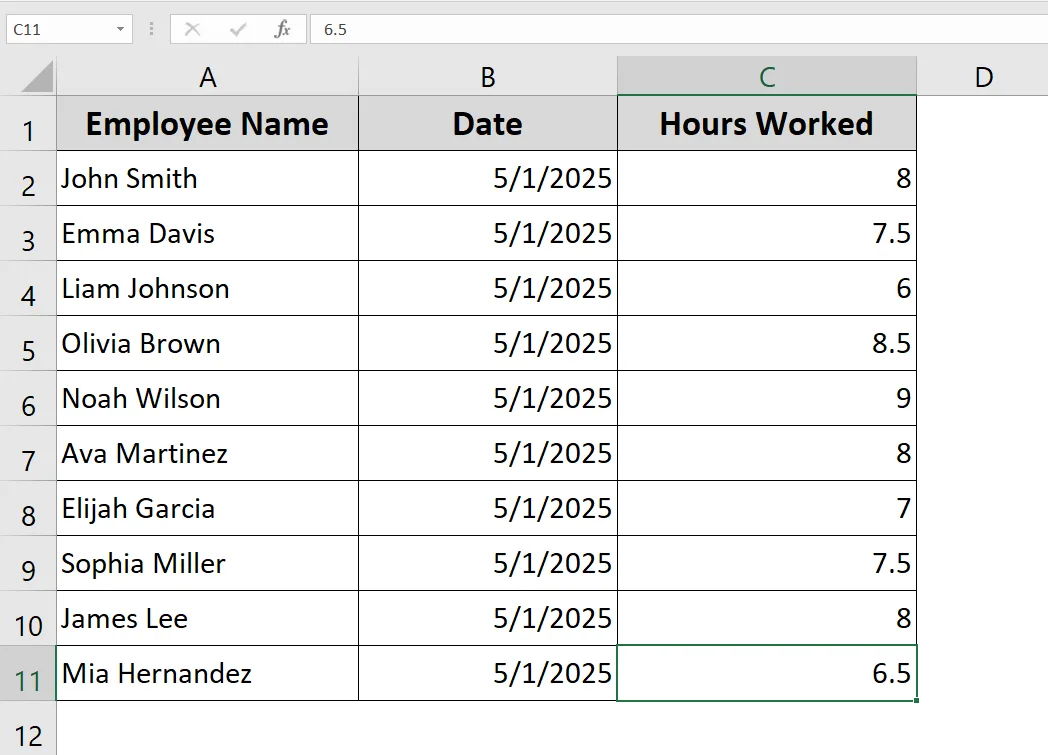 Use Excel Table Feature (Recommended for Most Cases)