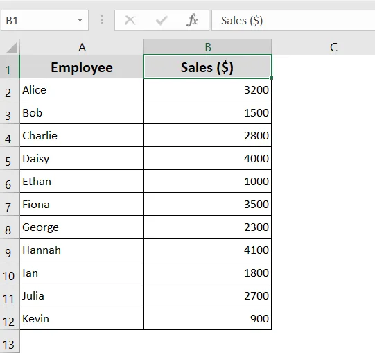 Add Default Data Bars Using Conditional Formatting