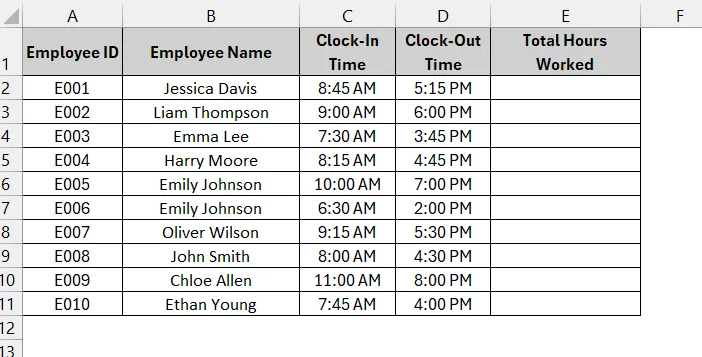 Subtracting Time Directly
