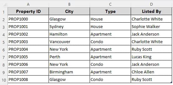 Flipping Table Data Order Vertically (By Columns) by Sorting a Helper Column