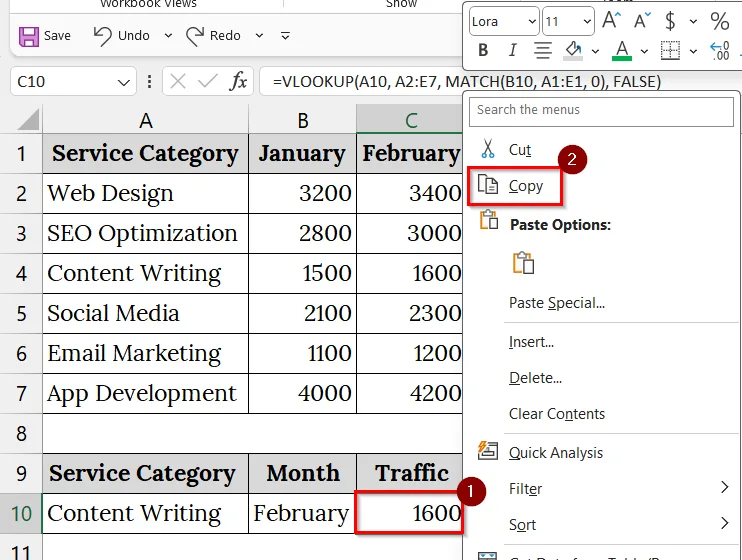 Copy VLOOKUP Formula and Paste as Value Only