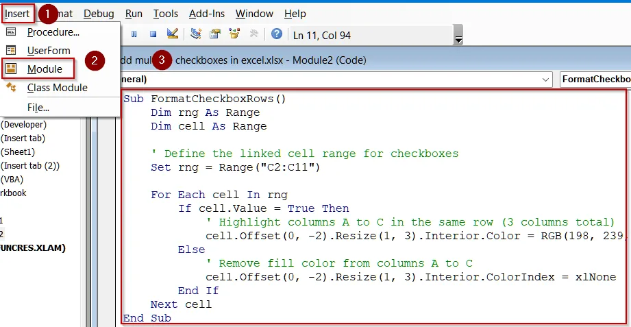 Automating Checkbox Formatting with VBA