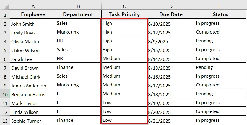 Sort Data by a Custom Order with VBA