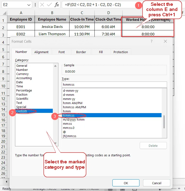 How To Calculate Time Difference in Overnight Shifts (Avoiding Negative Values)
