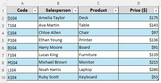 Convert Existing Text Data into Table with the Text to Columns Wizard