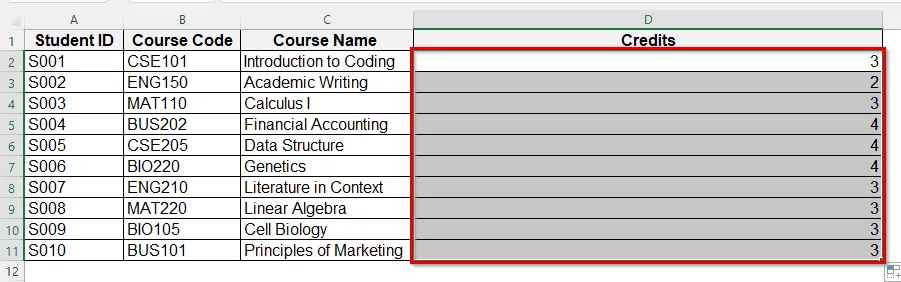 Create a Lookup Table Using LOOKUP Function
